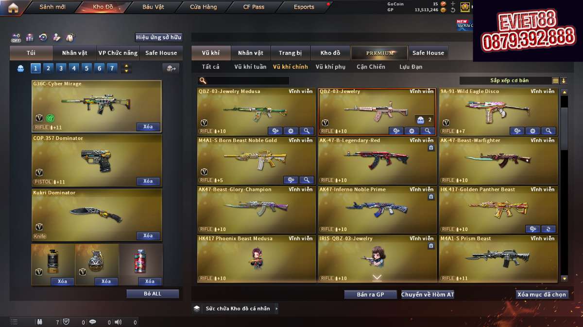 shop acc cf uy tin gia re
